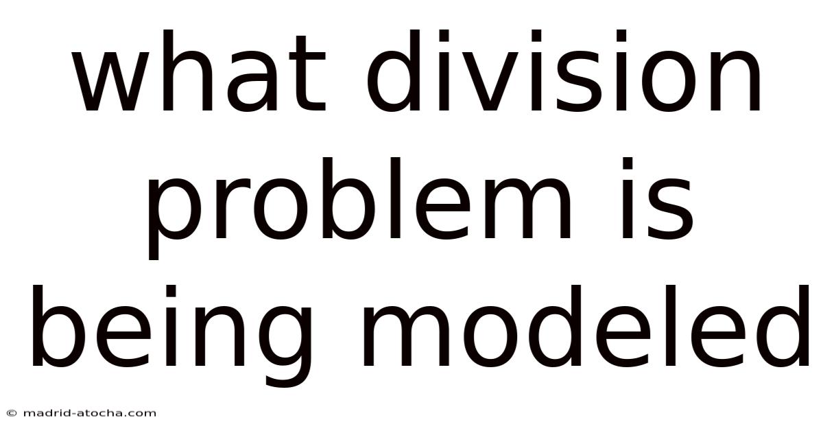 What Division Problem Is Being Modeled