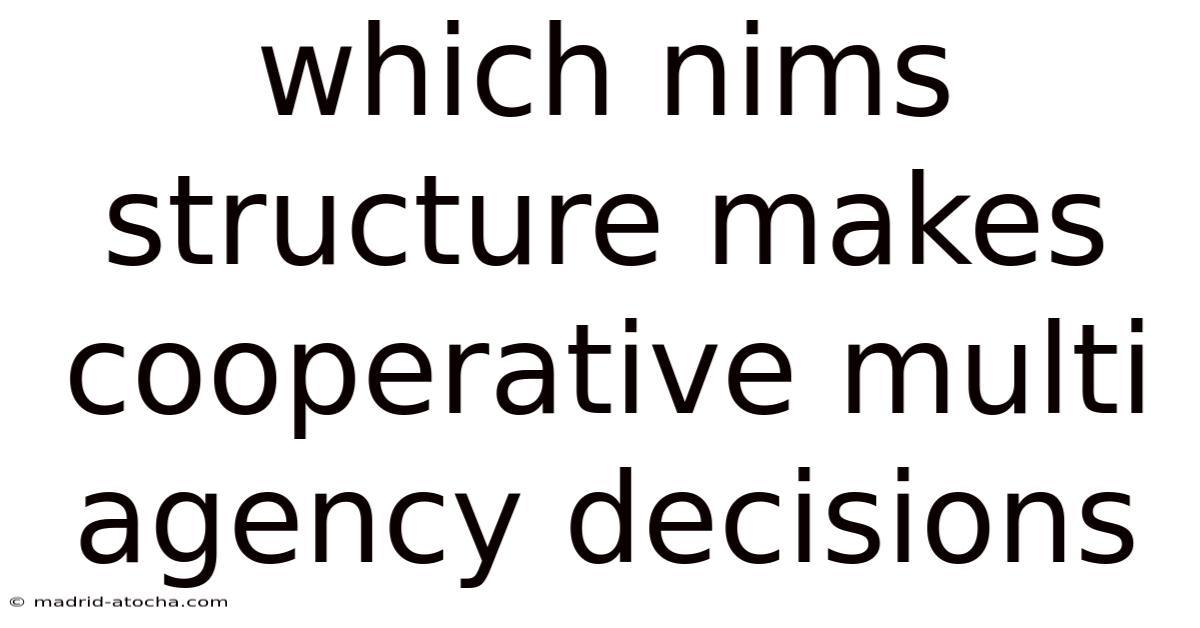 Which Nims Structure Makes Cooperative Multi Agency Decisions
